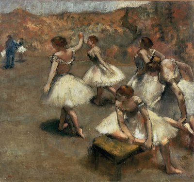 Danseuses sur scène - Edgar Degas